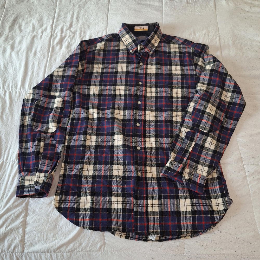 Pendleton Plaid Button-Up Wool Shirt - image 1